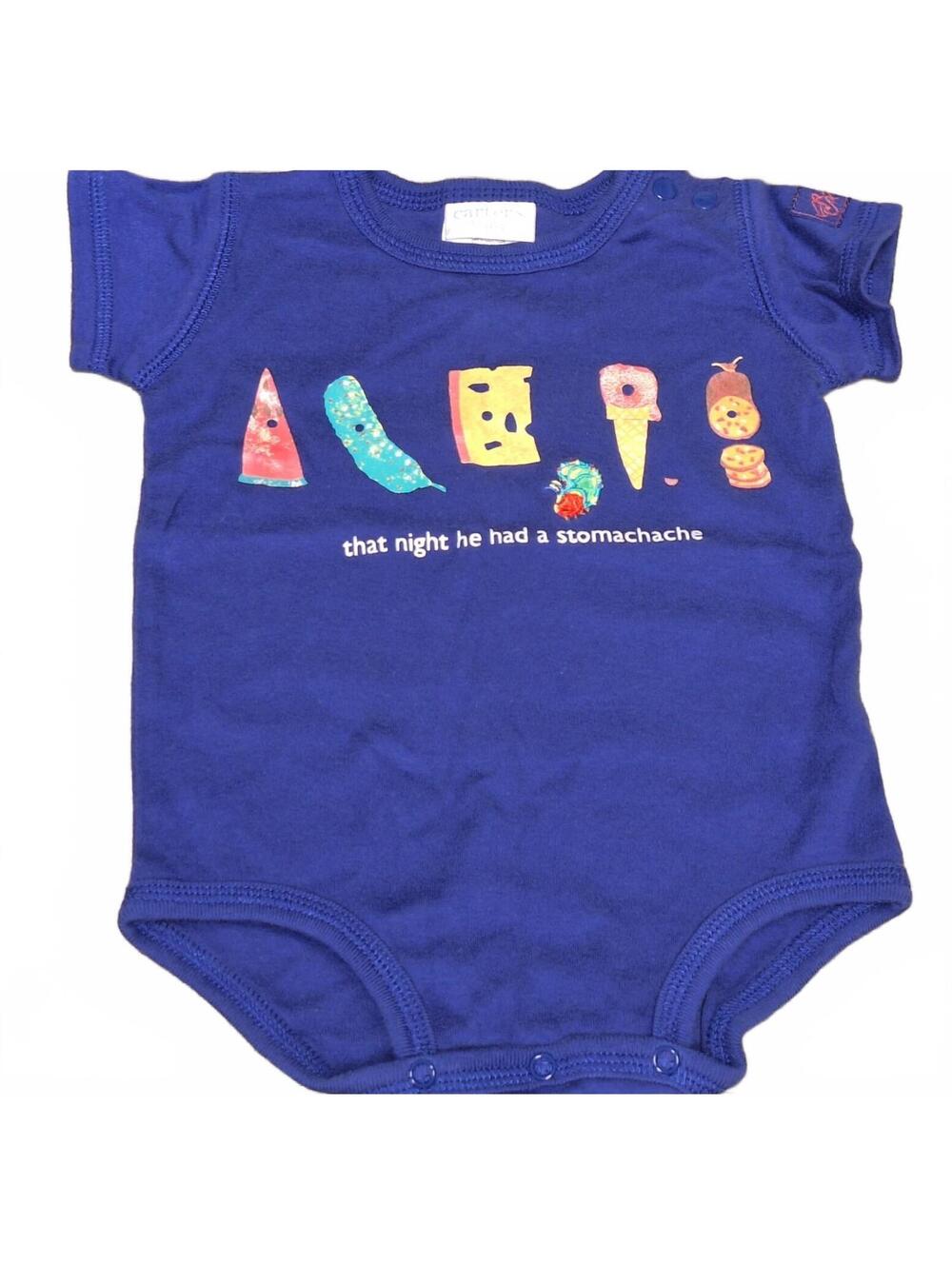 Carter's Eric Carle Vintage Y2K Hungry Caterpillar Baby bodysuit Top 6-9 m Blue